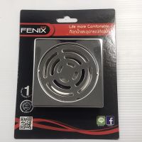 ตะแกรงน้ำทิ้งกันกลิ่นสแตนเลส FENIX FN-1012(แบบเหลี่ยม) 2-2.5"