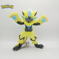 （koko party supplies） Party Zeraora หมอนตุ๊กตาผ้ากำมะหยี่,ตุ๊กตาการ์ตูนของเล่นลายการ์ตูนโปเกมอนขนาด2532ซม. Kado Ulang Tahun ตุ๊กตาเอลฟ์น่ารักยัดนุ่นสำหรับเด็ก