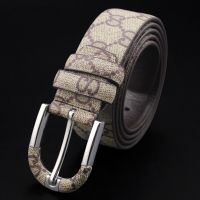 High Quality Mens Belts Classic Pin Buckle Waist Belts For Men Belts Mens Belt Vintage Bovine Leather Lattice Jeans Girdle