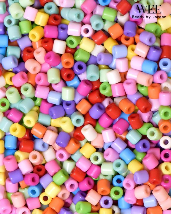 wee-beads-ลูกปัด-ท่อนสั้น-ตัวใหม่-มีหลายสีหลายขนาดให้เลือก-สินค้าพร้อมส่ง-บริการเก็บปลายทาง