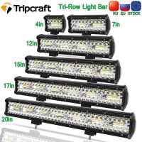 Tripcraft ไฟ LED ทำงานคอมโบคาน4-28นิ้วนำแสงบาร์แผง LED สำหรับรถแทรกเตอร์เรือออฟโรด4X 4รถบรรทุก SUV ATV