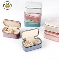 Velvet Travel Jewelry Case Mini Velvet Ring Box Jewelry Storage Case Portable Travel Jewelry Storage