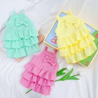 New Pet Princess Dress Dog Solid Color Skirt Summer  Dog Clothing Cool and Comfortable Teddy Camisole Puppy Supplies Dresses