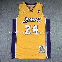 ☢✶✁ 2008-09 new Finals Championship NBA Los Angeles Lakers 24 Kobe Bryant Embroidery yellow R30 retro season basketball jerseys jersey