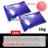 Combo 2 gói hạt hút ẩm Xanh chuyển màu 500g cho máy ảnh _ Trọng lượng 1kg