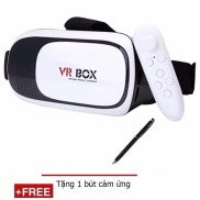 Kính thực tế ảo VR Box phiên bản 2+ Tặng 1 tay cầm chơi game bluetooth và