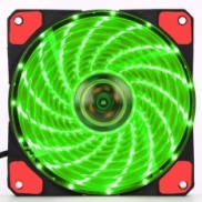 HCMQuạt Case AgeCooler 120MM 15 Led siêu sáng xanh lá