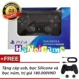 Tay cầm chơi game PS4 Slim Pro Dualshock 4 Đen
