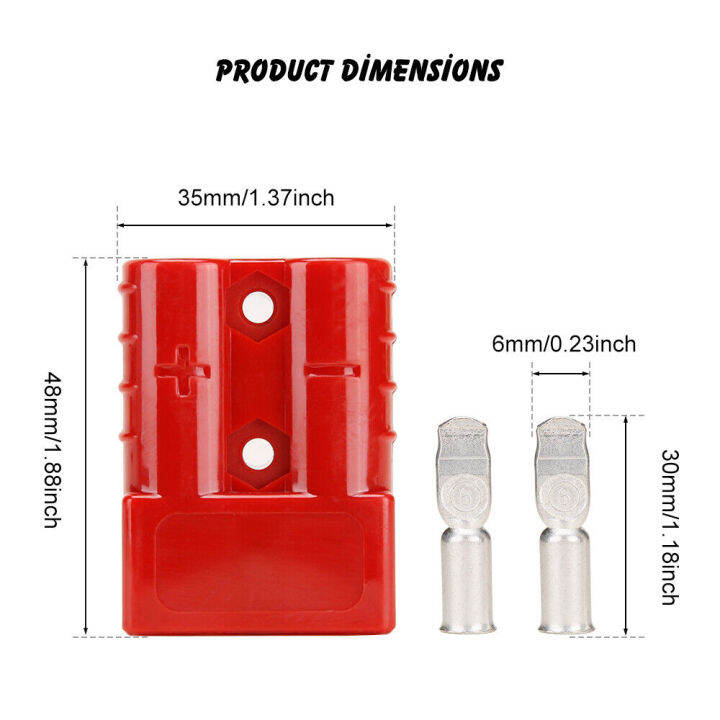 10pcs-50amp-6awg-10pcs-anderson-style-plug-connectors-50amp-12-24v-6awg-car-caravan-trailer-solar