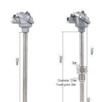 PT100หุ้มเกราะสแตนเลสเตาหลอม Thermocouple เซ็นเซอร์อุณหภูมิความต้านทานสูงอุณหภูมิ P Robe