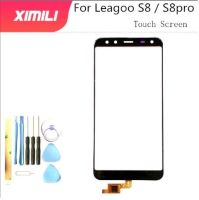 5.72 inch 100 tested For Leagoo S8 Touch Screen Mobile Phone Front Glass Touch Sreen Digitizer Panel With Free Tools