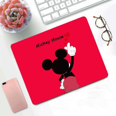 Pink Mouse Pad Game Computer Accessories Stitch kawaii girl Non-slip Gamer Keyboard Mat Desk Rug Mickey Minnie laptop Mousepad