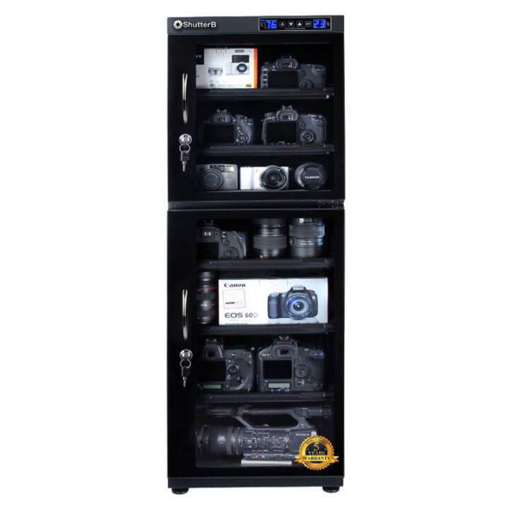 ตู้กันความชื้น-shutter-b-sb-160em-160-ลิตร-dry-cabinet-รับประกันศูนย์-5-ปี-สินค้าซื้อแล้วไม่รับคืน