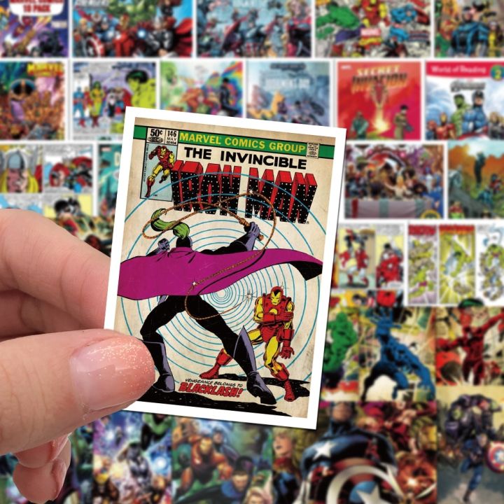 marvel-comics-stickers-avengers-superheroes-hulk-ironman-spiderman-captain-america-decals-for-fridge-laptop-kids-toys