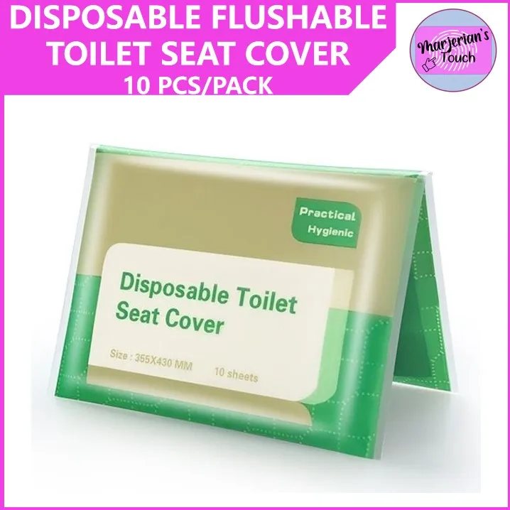 DISPOSABLE & FLUSHABLE TOILET SEAT COVER 10 SHEETS/PACK Lazada PH
