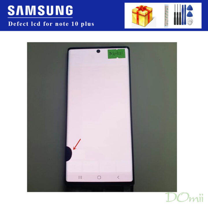 Defect original dot lcd Samsung Note 10 Plus screen（not cellphone touch