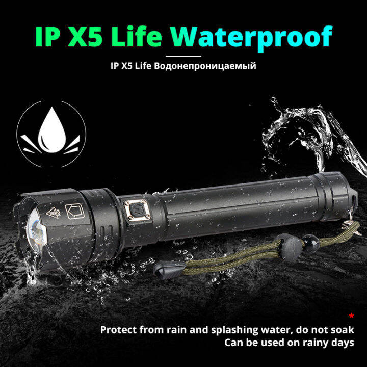 powerful-xhp90-3-led-flashlight-usb-rechargeable-tactical-flashlight-zoom-torch-lantern-for-outdoor-camping-fishing-hiking