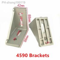 4pcs 4590 (45x90) Corner Fitting Angle L Brackets Connector Fasten Aluminum Profile Accessories 90 Degree Bracket