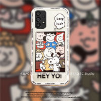 ราคา Cut กรณีโทรศัพท์ เคส Samsung Galaxy A13 A23 LTE A33 A53 A73 M53 M23 M33 4G 5G Case การ์ตูน Snoopy น่ารักปลอกซิลิโคน Anti-Drop Soft 2022