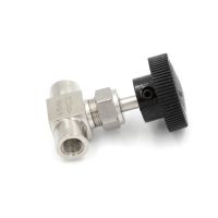 Stainless Steel Flow Control Shut off Needle Valve 1/8" 1/4" BSP Equal Female Thread SS 304