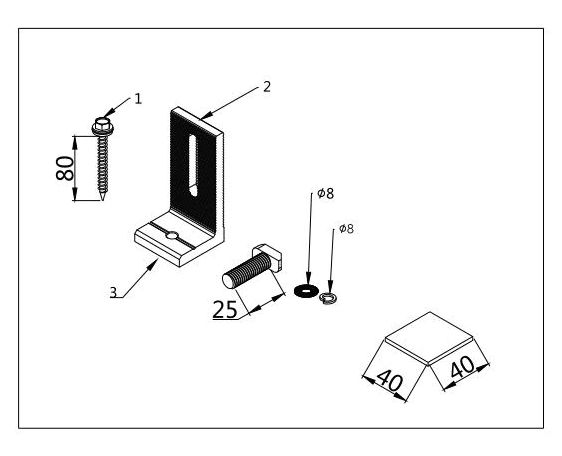 อุปกรณ์ติดตั้ง-solar-cell-ชนิด-l-feet-วัสดุอลูมิเนียม-อย่างหนา-l-feet-สกรู-fix-rails-ยางกันซึ่ม-สำหรับหลังคา-เมทัลชิท-1-5-10-ตัว