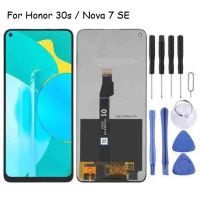 หน้าจอจอ LCD แบบดั้งเดิมสำหรับ Honor 30S/Nova 7 SE พร้อม Digitizer ประกอบเต็มตัวเครื่อง