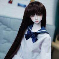 Bybrana Bjd 1/3 1/4หน้าม้ายาวไฟเบอร์อุณหภูมิสูงวิกผมตุ๊กตา