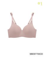 SABINA BRALESS เสื้อชั้นในไม่มีโครง รุ่น Perfect Bra รหัส SBD97700 สีเนื้อเข้ม