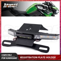 Dudukan Plat สำหรับ KAWASAKI Z900 Z900SE Z 900 SE ตัวยึดอุปกรณ์เสริมรถจักรยานยนต์พร้อมไฟสัญญาณเลี้ยว LED ที่ติดท้ายด้านหลัง