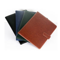 Flip Flat Folder Transparent Insert Folder Head Anti Slip Folder PU Leather Folder Board Clipboard A4 Folder