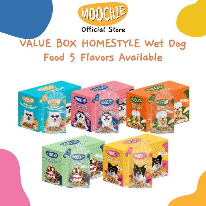 Moochie Value Box Homestyle Wet Dog Food Home Cooked 120g Pouch x12 5
