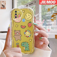 JIUMOO เคส A10 M11 A11กาแล็กซี่ปลอกสำหรับ Samsung ลายตัวการ์ตูนน่ารักเคสเนื้อครีมนิ่มกันกระแทกเคสโทรศัพท์โปร่งใส TPU ซิลิกาเจลใสฝาครอบป้องกันเลนส์กล้องถ่ายรูป