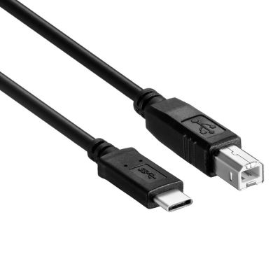 USB Type C เป็น USB 2.0 Type B เครื่องพิมพ์สแกนเนอร์สายเคเบิ้ลความเร็วสูงเข้ากันได้สำหรับโทรศัพท์มือถือแท็บเล็ตโทรศัพท์มือถือ