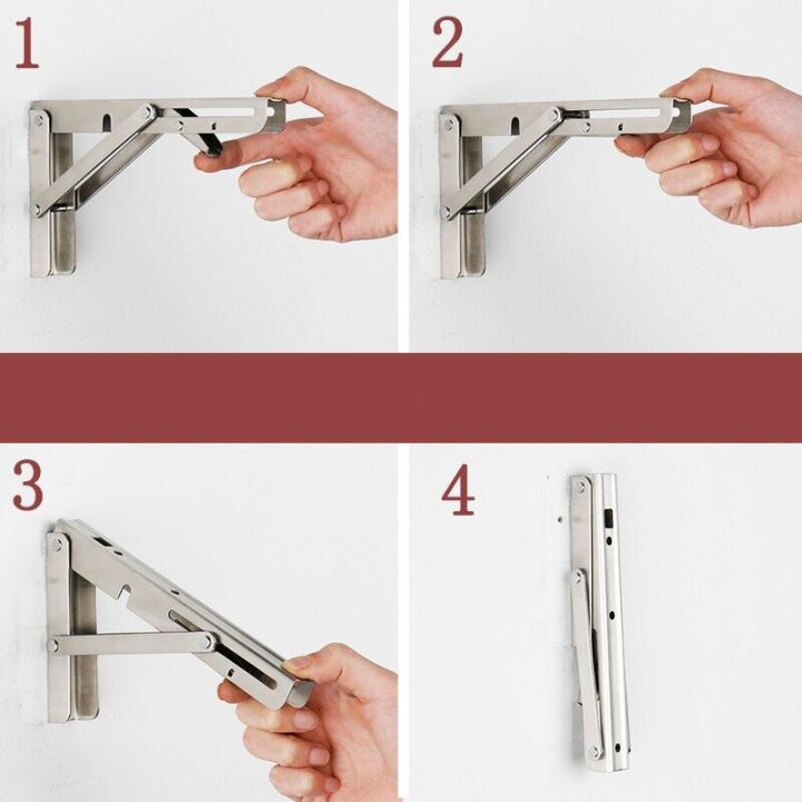 gregory-16นิ้ว-เหล็กฉากพับได้-2ชิ้น-ชุด-ขาตั้งพับได้-ขาตั้งติดผนัง-diy-เหล็กฉากพับได้-ชั้นวางติดผนัง-ที่รองรับชั้นวา-รับน้ำหนักได้-100kg