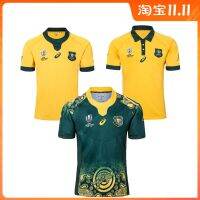 เสื้อขายดีที่สุด Australia home and away player version 19 World Cup olive dress T-shirt Polo shirt Australia in Rugby