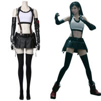 Tifa Lockhart ชุด Final Fantasy VII คอสเพลย์เครื่องแต่งกายผู้หญิงเสื้อกั๊กกระโปรงชุดฮาโลวีน Carnival Party บทบาท Play