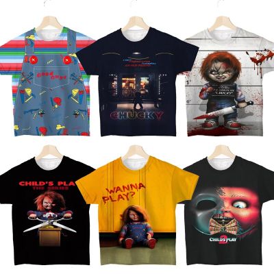 Halloween Chucky 3D Print T-shirts Boys Girls Horror Movie T Shirts Toddler Kids Tshirts Children Terror Tees Camiseta Infantil