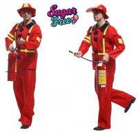 ุชุดแฟนซีคอสตูมสำหรับผู้ใหญ่นักดับเพลิง Fireman adult costume เป็นชุดครบเซ็ทใส่สบายขนาดเหมาะกับความสูง 170-185 cm.