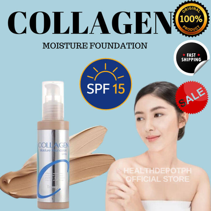 Collagen whitening moisture foundation SHF15 3in1 anti wrinkles 100ml ...