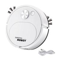 Sweeping Robot Vacuum Cleaner Ultra-Quiet 3-in-1 Mini Cleaning Machine Multifunctional Suction Robotic Vacuums USB Charging Household Vacuum Cleaner for Home Cleaning kindly