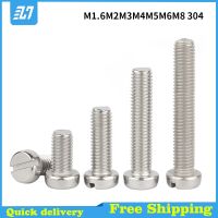 Slotted Pan Head Machine Screw Button Head Bolt 304 Stainless Steel M1.6 M2 M3 M4 M5 M6 M8