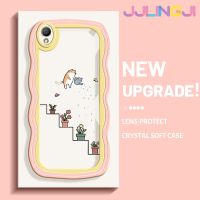 Jlingji เคสสำหรับ OPPO A37 A37F เคส NEO 9ลายแมวตลกกรอบคลื่นสีเคสมือถือกันกระแทก TPU ใสนุ่มเคสกล้องสร้างสรรค์ทนต่อการสึกหรอซิลิกาเจลฝาครอบป้องกัน