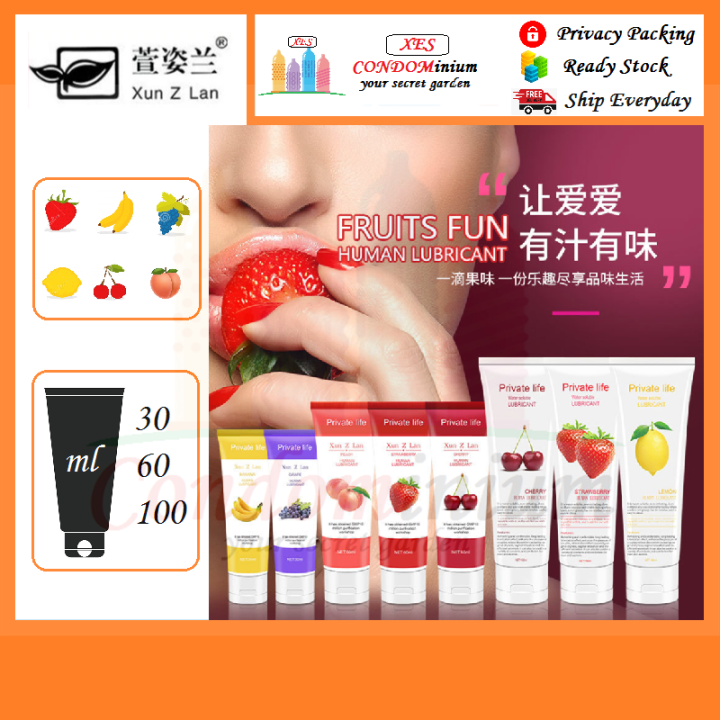Xun Z Lan Private life Fruit Flavor Water Soluble Body Lubricant Gel ...