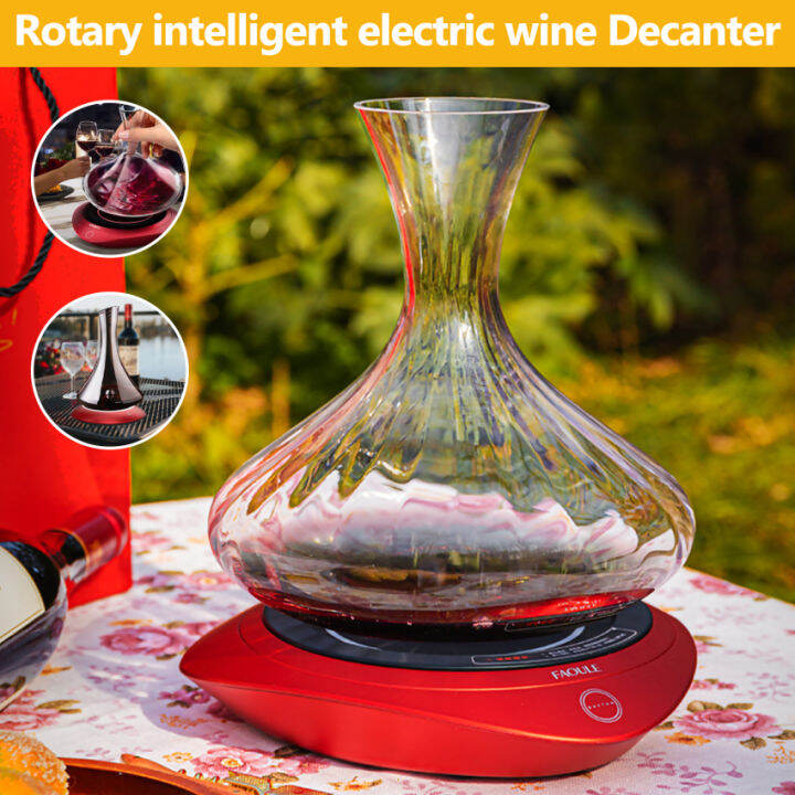 Spinning Decanter For Red Wine Smart Electric Wine Decanter Reduces