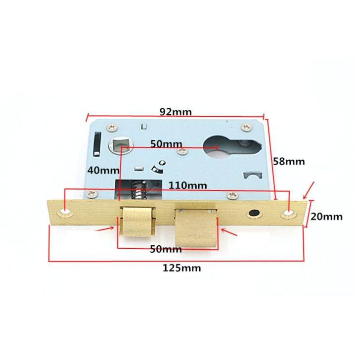 Mortice Door Sash Lock Euro Profile Case Body Sashlocks Cylinder