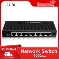 IENRON Switch Ethernet 1000 Mbps 8 Ports Network IEEE802.3AT/AF LAN HUB RJ45 Smart Switcher 5V for IP Camera /Wifi Route