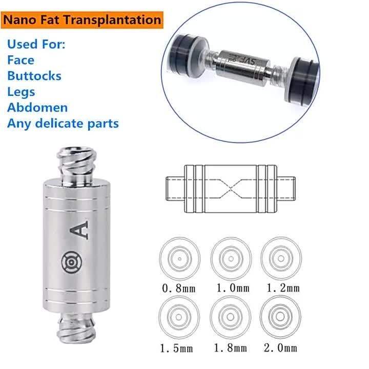 Nano Fat Transfer Liposuction Cannula Nano Fat Filter Adapter ...