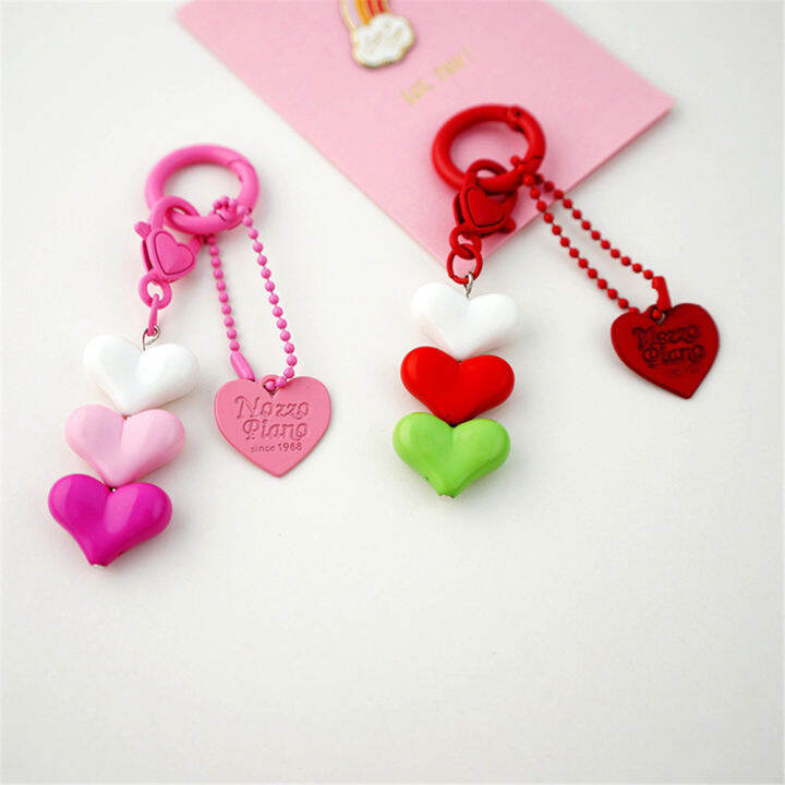 jewelry-gifts-key-ring-for-women-girls-car-keys-handbag-pendant-heart-keychain-acrylic-plastic-link-chain