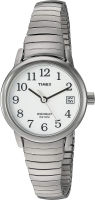 Timex Womens Easy Reader 25mm Date Watch Silver-Tone/White