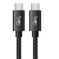 USB4 USB C Cable PD 100W 4K 5K/60Hz Data Transfer USB-C to USB C 40Gbps Cable PD 100W 5A Fast Cable